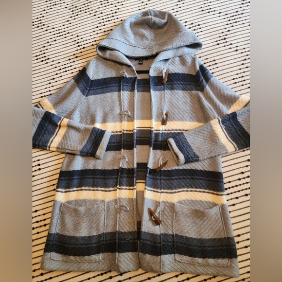 CHAPS Women's Long Cardigan w/Hood - Picture 1 of 3